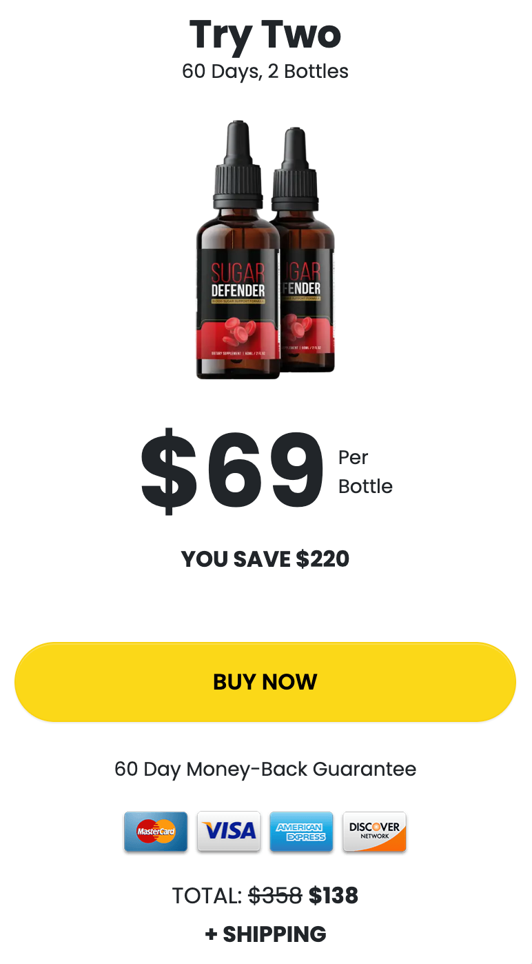 Sugar Defender Buy 2 Bottle